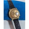 Image 2 : VINTAGE 10K ROLLED GOLD PLATE BACK BULOVA ACCUTRON WATCH W/ DATE - NOT WORKING