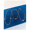 Image 1 : 925 STERLING SILVER ITALY CHOKER NECKLACE, 15" LENGTH