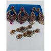 Image 1 : 3 PAIRS OF RHINESTONES EARRINGS