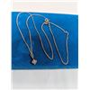 Image 1 : 925 STERLING SILVER ITALY CHAIN W/ PENDANT MARKED CANADA 925 NECKLACE