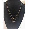 Image 1 : 925 STERLING SILVER DOUBLE STRAND NECKLACE