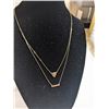Image 2 : 925 STERLING SILVER DOUBLE STRAND NECKLACE