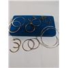 Image 1 : PAIRS OF GOLD PLATED HOOP EARRINGS