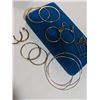 Image 2 : PAIRS OF GOLD PLATED HOOP EARRINGS
