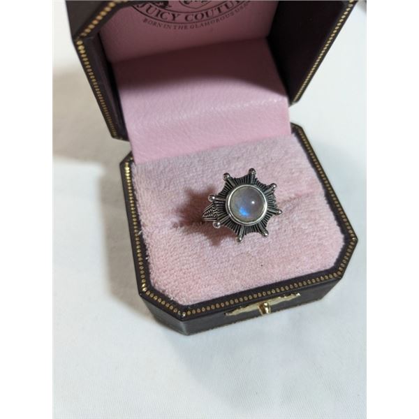 STERLING SILVER W/ LABRADORITE STONE RING