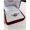 Image 1 : 925 STERLING SILVER W/ RAINBOW MOONSTONE RING
