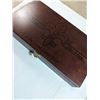 Image 1 : VINTAGE WOOD CIGAR BOX W/ WATCH BANDS