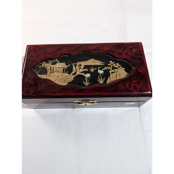 VINTAGE JEWELRY BOX W/ CONTENTS