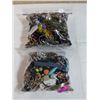 Image 1 : 2 BAGS OF MISC JEWELRY PARTS AND PIECES