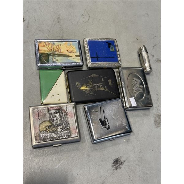 BAG OF VINTAGE CIGARETTE CASES