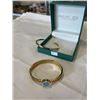 Image 1 : 2 GOLD PLATED BANGLES, ONE MAKRED LILI CLASPE IN CASE
