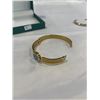 Image 3 : 2 GOLD PLATED BANGLES, ONE MAKRED LILI CLASPE IN CASE