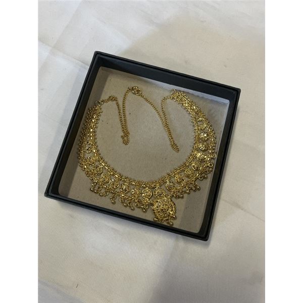 22K GOLD PLATED CHOKER NECKLACE