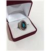 Image 1 : NATIVE AMERICAN STERLING SILVER W/ TURQUOISE  STONE RING
