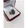 Image 2 : NATIVE AMERICAN STERLING SILVER W/ TURQUOISE  STONE RING