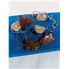 Image 1 : VINTAGE SILVER W/ AMBER STONES BRACELET