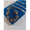 Image 2 : 3 SILVER PLATED LINKS BRACELETS