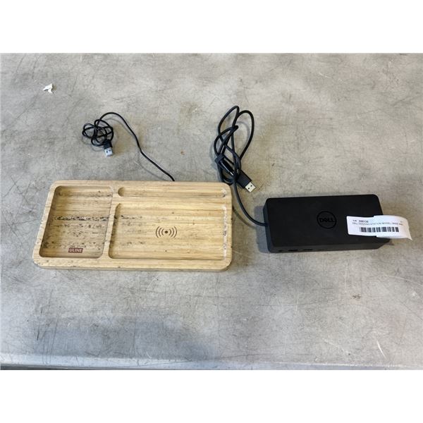 DELL DOCKING STATION MODEL D6000 AND ULINE WIRELESS CHARGER MODEL H-8063