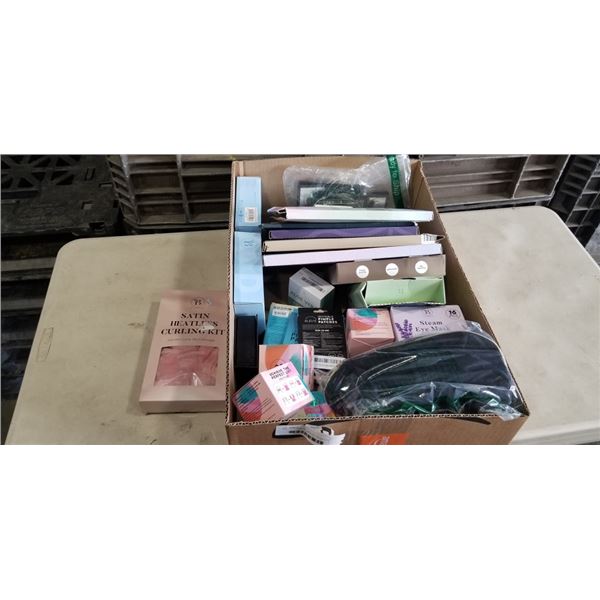 TRAY OF BLOOMORA BEAUTY PRODUCTS INCLUDING MOISTURIZING FOOT MASK MIXED, HAND & FOOT MASK, NIGHT TIM