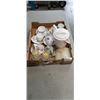 Image 1 : COLLECTION OF TEA CUPS AND SAUCERS, AND INSULATED TEA POT