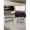 Image 1 : 4 PAIRS DESIGNER GLASSES IN CASE