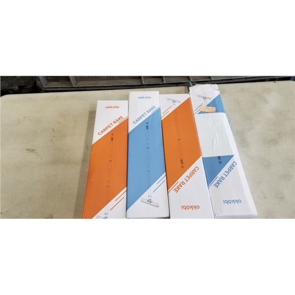 4 OKKOBI CARPET RAKES