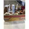 Image 4 : COLLECTION OF CANDLES AND MASON JAR, CRYSTAL DECANTER ETC