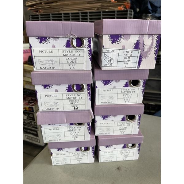 8 PAIRS VIA PINKY LADIES SHOES. VARIETY SIZES