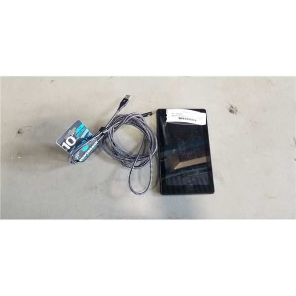 AMAZON FIRE TABLET WITH CHARGER WORKING