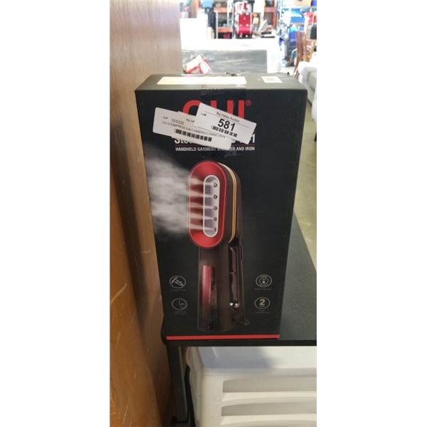 CHI STEAMPRESS 3-IN-1 HANDHELD FABRIC IRON & STEAMER - TESTED WORKING, RETAIL $99