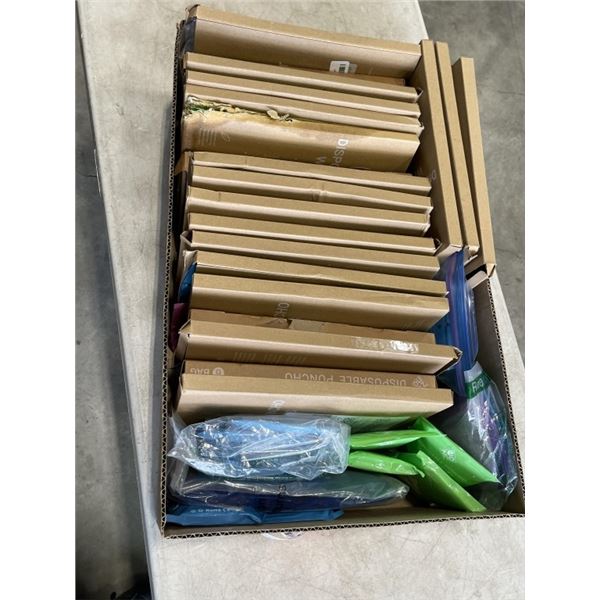 APPROX 100 ZENO DISPOSABLE PONCHOS