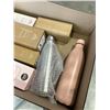 Image 3 : 5 MONT-CLAIR STAINLESS STEEL WATER BOTTLES, MONT-CLAIR KRISTAL GLASS BOTTLE WITH SLEEVE, AND MONT-CL