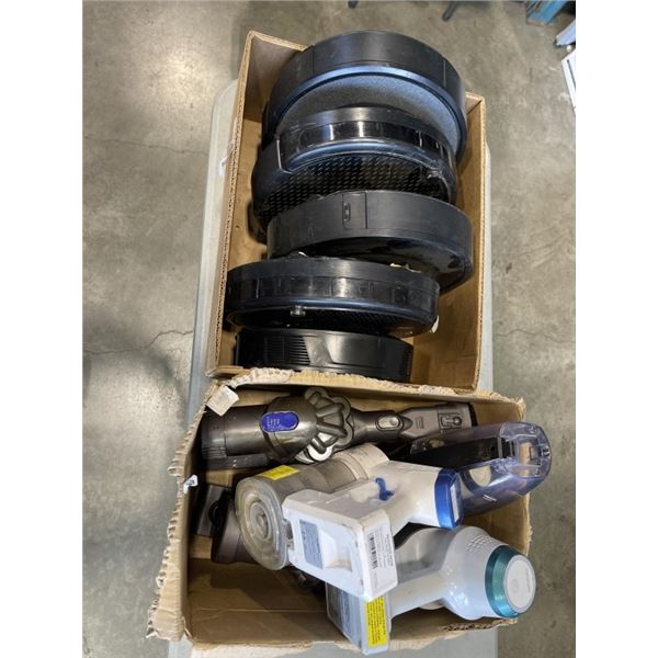 5 ROBOT VACUUMS AND 5 CORDSLESS VACUUMS. UNTESTED