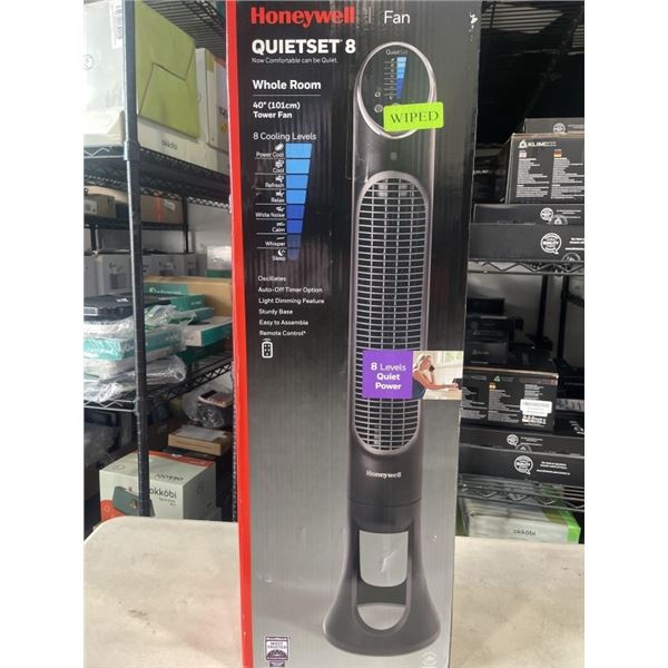HONEYWELL QUIETSET 8-SPEED 40" OSCILLATING TOWER FAN - TESTED WORKING