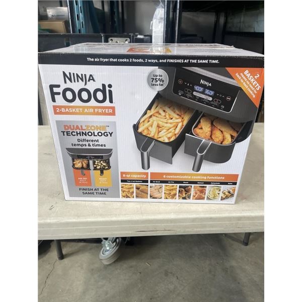 NINJA FOODI 6-IN-1 8QT DUALZONE AIR FRYER - TESTED WORKING, RETAIL $189