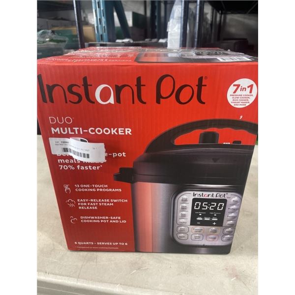 INSTANT POT DUO PLUS V5 7-IN-1 6QT PRESSURE COOKER - TESTED WORKING