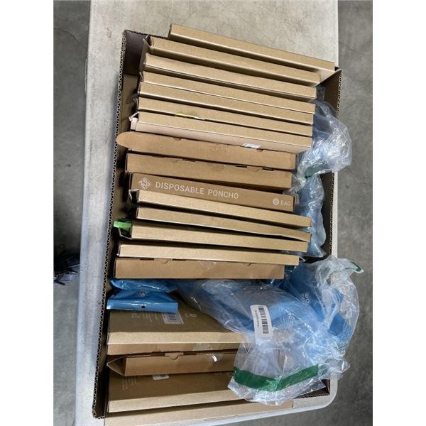 APPROX 100 ZENO DISPOSABLE PONCHOS