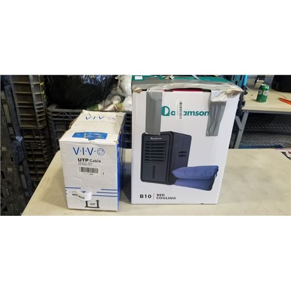 VIVO 250FT UTP CABLE. CAT 6, 4 PAIR AND ADAMSON B10 BED COOLING SYSTEM
