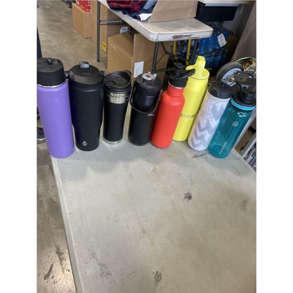 LOT OF INSULATED METAL DRINK BOTTLES