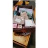 Image 1 : TRAY OF BLOOMORA BEAUTY PRODUCTS INCLUDING EXFOLIATING FOOTMASK, LIP MASK, SATIN HEATLESS CURLING SE