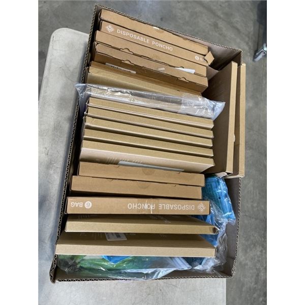 APPROX 100 ZENO DISPOSABLE PONCHOS