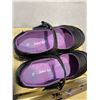 Image 4 : 5 PAIRS GIRLS BLACK SCHOOL RIDER SHOES. VARIETY SIZES