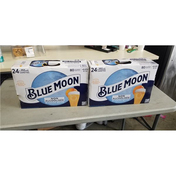 2 CASES OF BLUE MOON DE ALCHOLIZED BEER, SOME MAY BE MISSING