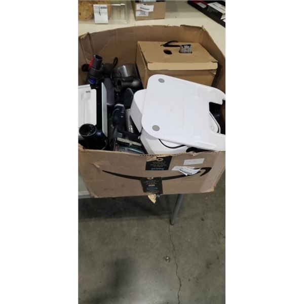 BOX OF VARIOUS VACUUM PARTS