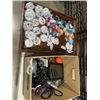 Image 1 : TRAY OF NEW HEADPHONES, TABLET, ELECTRONICS, CHARGERS ETC