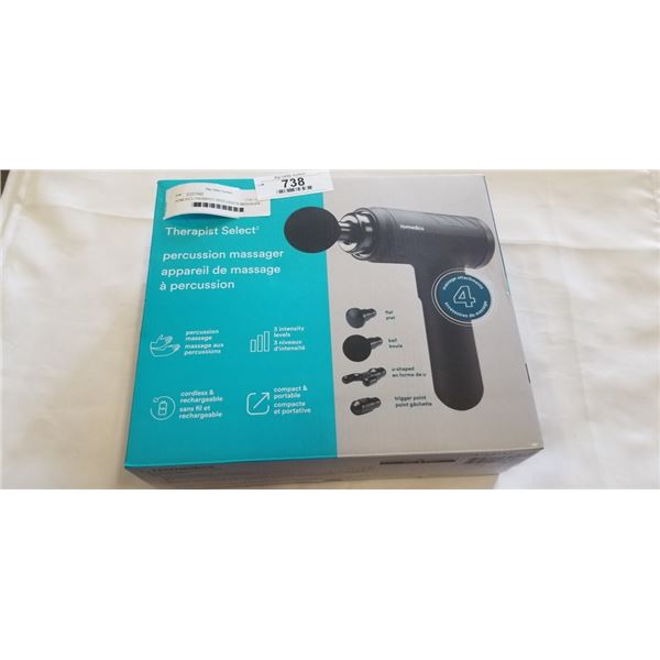 HOMEDICS THERAPIST PERCUSSION MASSAGER - TESTED WORKING, RETAIL $139
