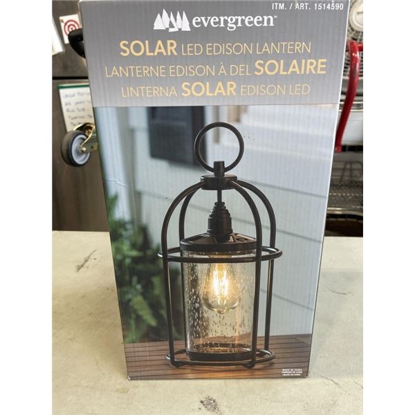 EVERGREEN SOLAR LED EDISON LANTERN