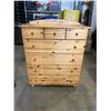 Image 1 : 7 DRAWER PINE HIGHBOY DRESSER