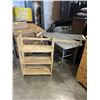 Image 1 : PINE FOLDING BOOKSHELF AND KITCHEN RACK