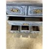 Image 2 : RUSTIC LOOK  EASTERN CABINET WITH BRASS HARDWARE, IN GOOD CONDITION